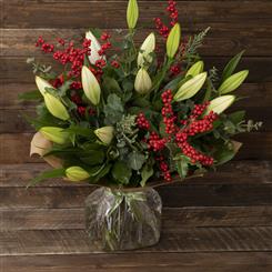 Lily and Ilex  bouquet 