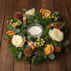 Christmas table Center in White 